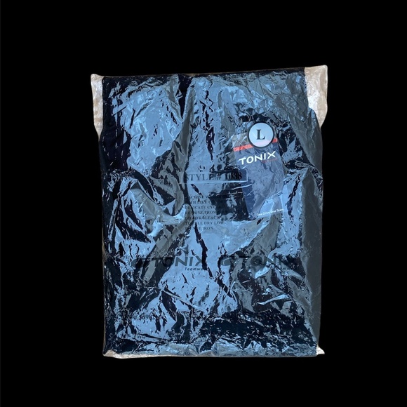 Tonix Black Water/Wind Resistant Sports Athletic Warm Up Pant Bolt 1088 Sz L - Picture 8 of 15